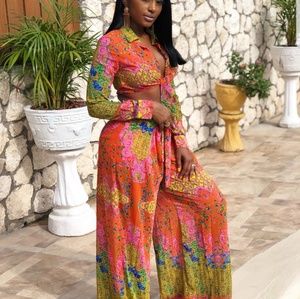 Two piece orange nature set